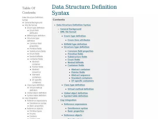 library/xml/SYNTAX screenshot