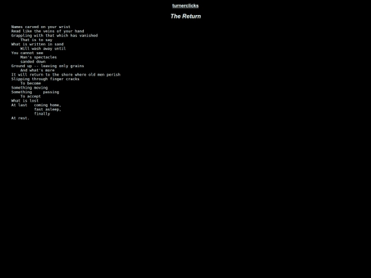 POEMS/the-return screenshot