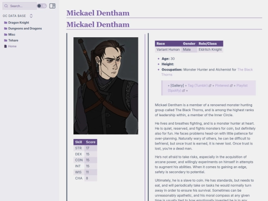 dungeons-and-dragons/mickael-dentham screenshot