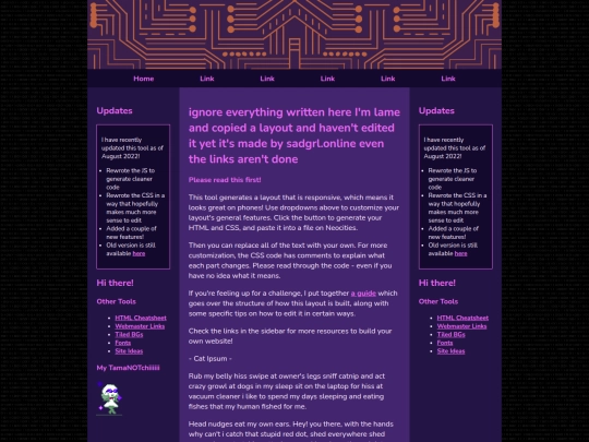 test screenshot