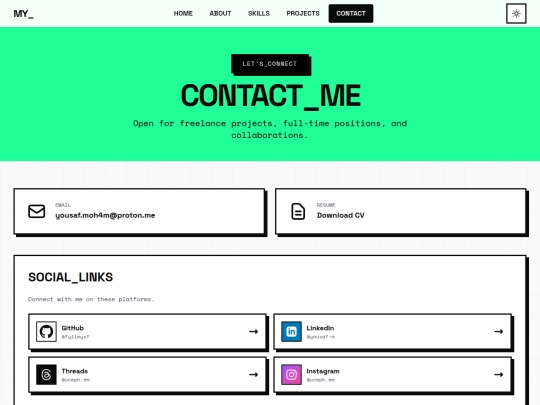 contact screenshot
