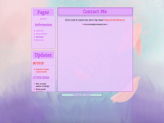 about/contactme screenshot