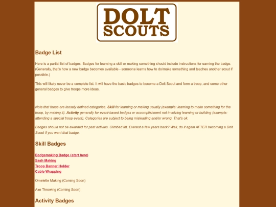 badgelist screenshot