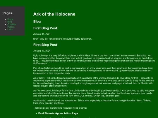 pages/blog screenshot