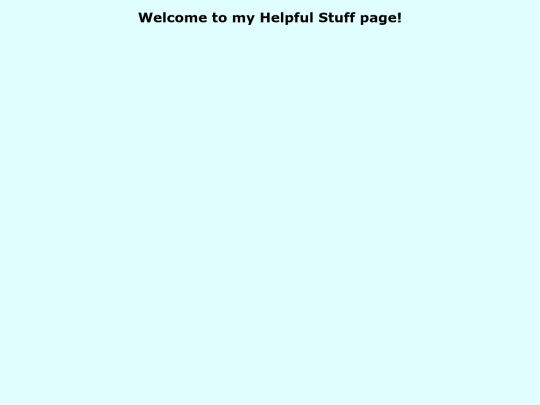 Helpful Stuff screenshot