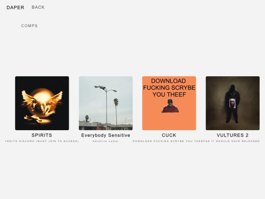 comps screenshot