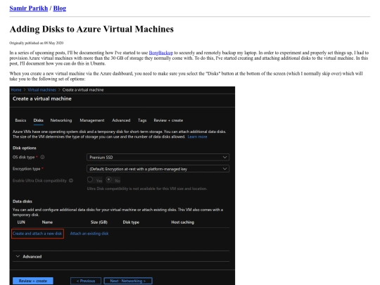 blog/adding-disks-to-azure-virtual-machines screenshot