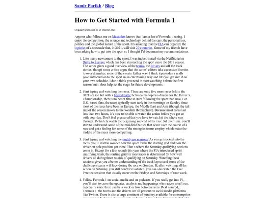 blog/how-to-get-started-with-formula-1 screenshot