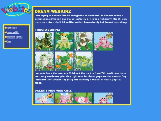 dreamWebkinz screenshot