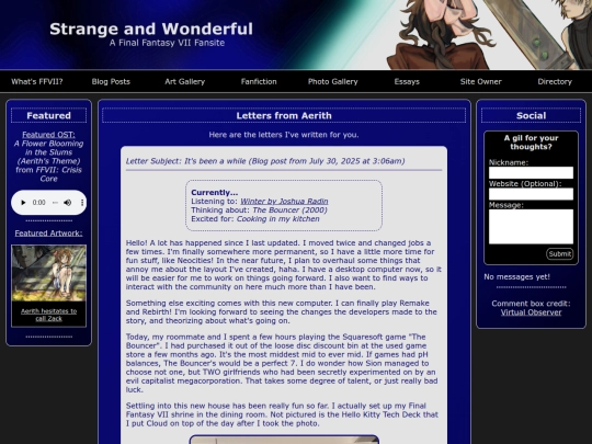 blog screenshot