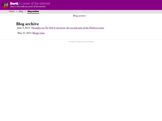 blog/archive screenshot