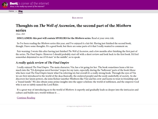 blog screenshot