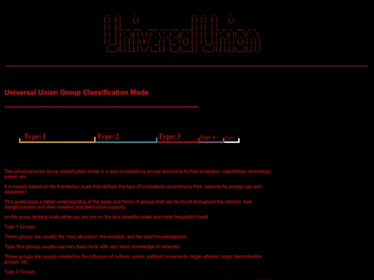 Universal Union Group Classification Mode screenshot