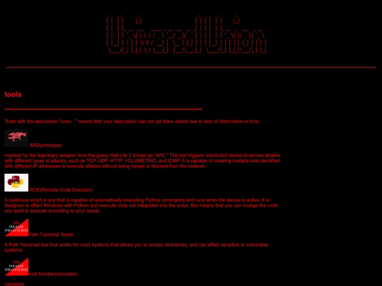 tools screenshot