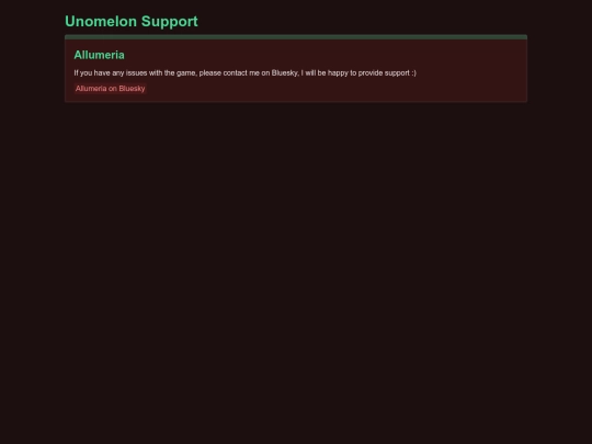 support screenshot