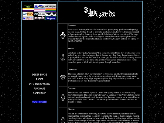 space/races screenshot
