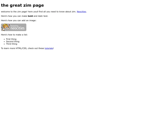 zim screenshot