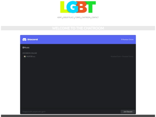 pages/chatroom screenshot