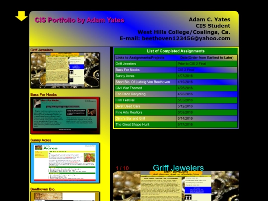 Portfolio screenshot