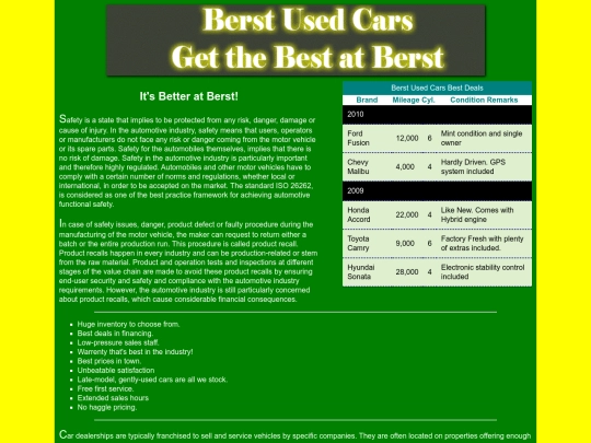 berstcars screenshot