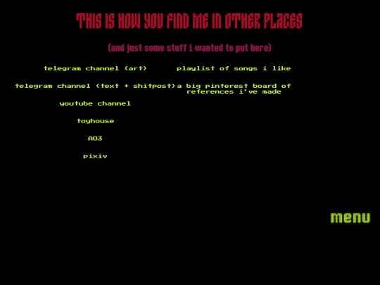 links screenshot