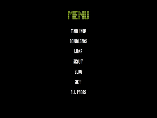 menu screenshot