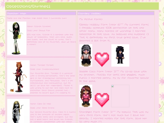 obsessions screenshot