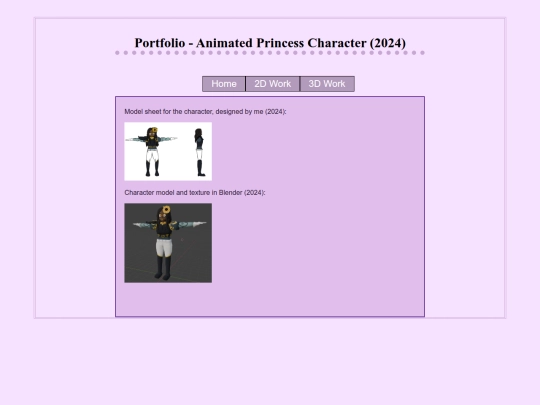 portf_3d_pages/portf_3d_princess screenshot