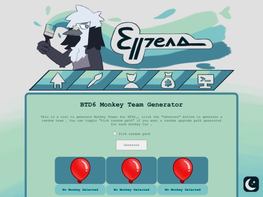 other/monkey-team-generator screenshot