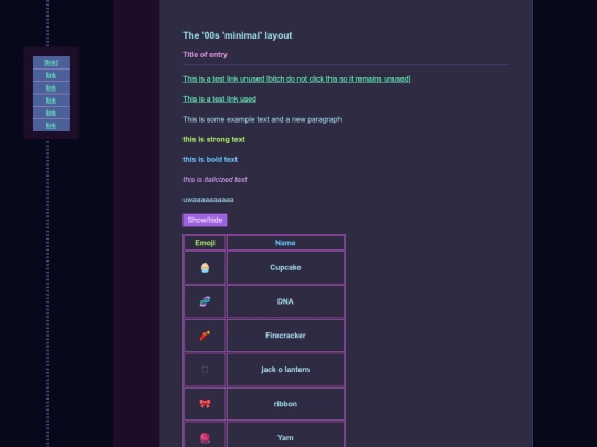 journal/testpage screenshot
