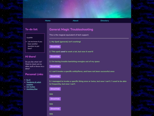 magica/troubleshooting screenshot