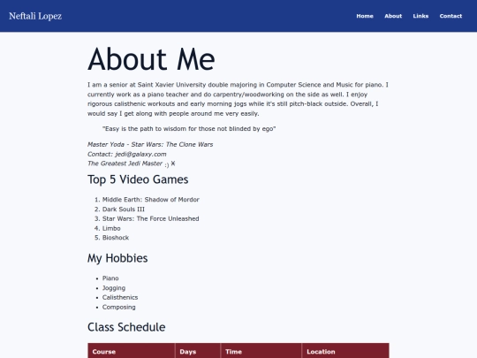 pages/aboutme screenshot