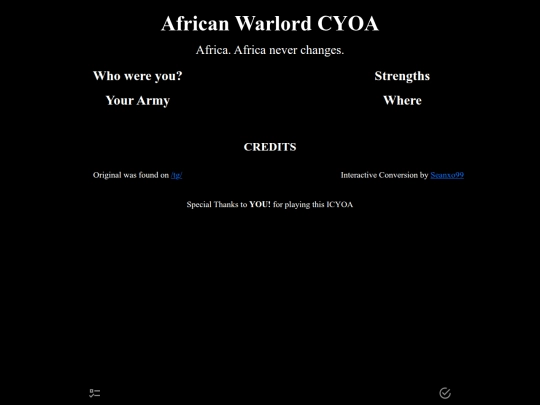 CYOA/African Warlord CYOA Convert screenshot