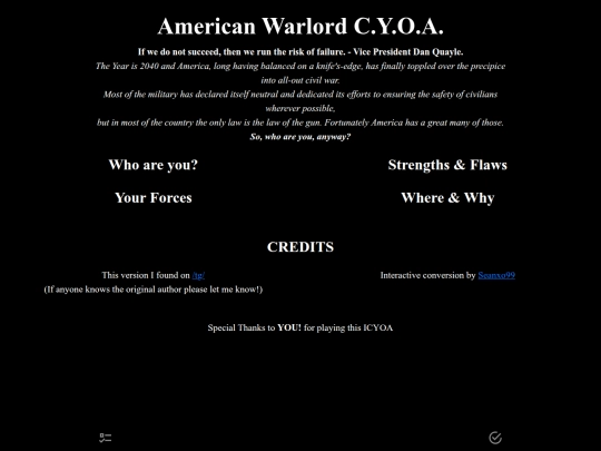 CYOA/American Warlord CYOA Convert screenshot