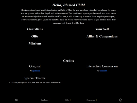 CYOA/BLESSSED CHILD CYOA Conversion screenshot