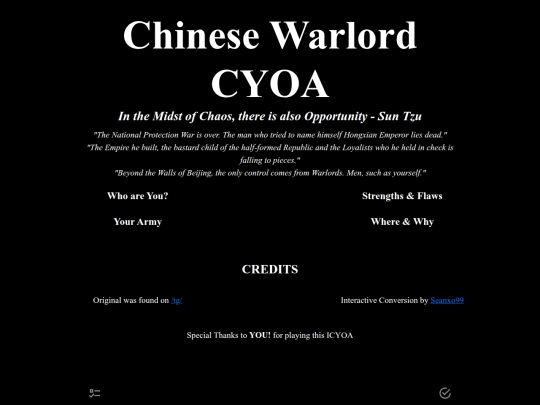 CYOA/Chinese Warlord CYOA Convert screenshot