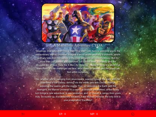 CYOA/Marvel CYOA MOD screenshot