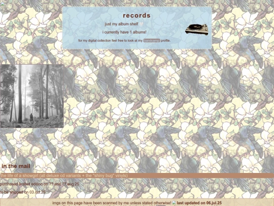 collections/records screenshot