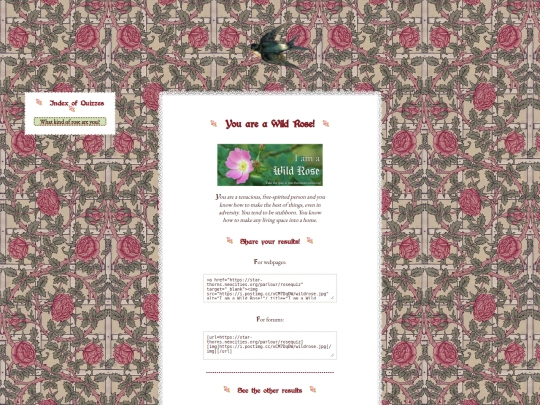 parlour/rosequizresults/wildrose screenshot
