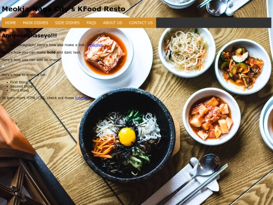 FoodSite screenshot