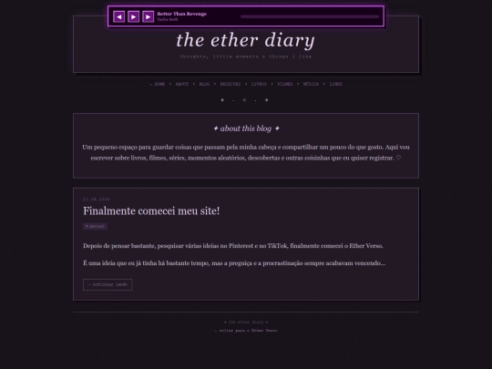 blog screenshot