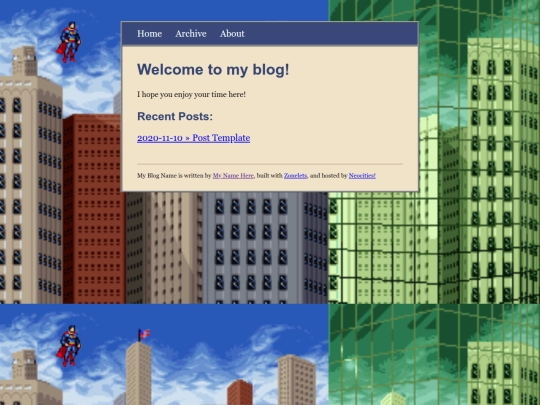 blog screenshot