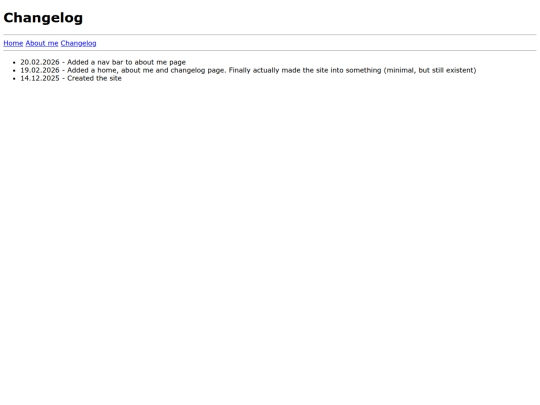 changelog screenshot
