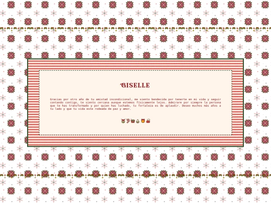 Feliz Navidad by Lala/Pages/Letters/Giselle screenshot