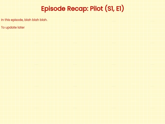 recaps/s1/s1e1 screenshot