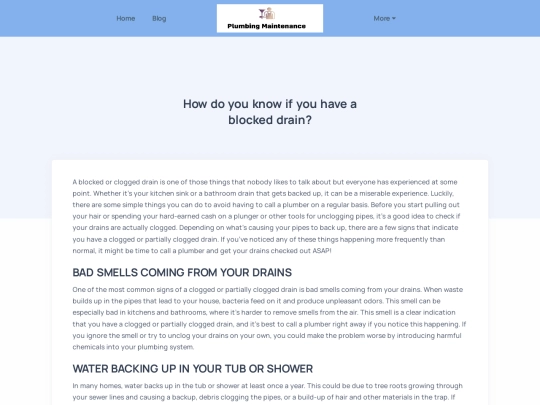blog/how-do-you-know-if-you-have-a-blocked-drain screenshot