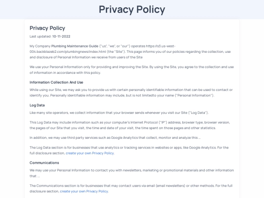 privacy-policy screenshot