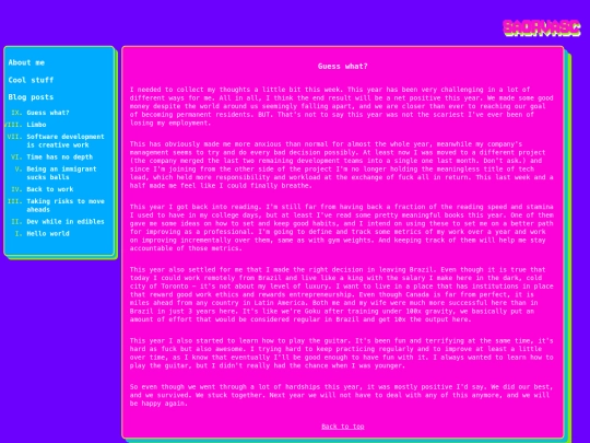 blog screenshot