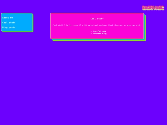experiments screenshot