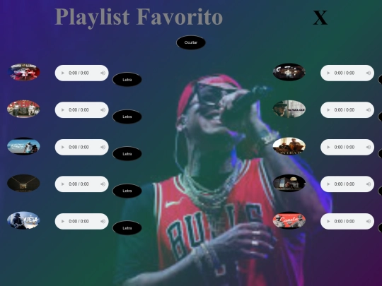 html/playlist screenshot
